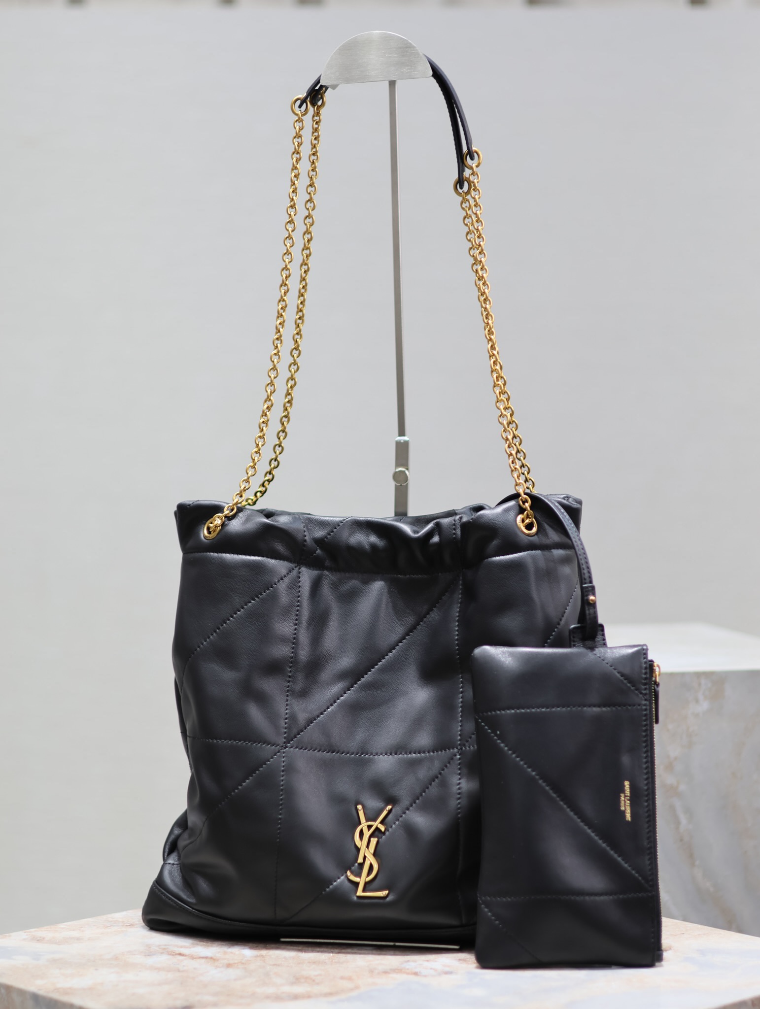 Ysl Pochon Handbag 781666 Black